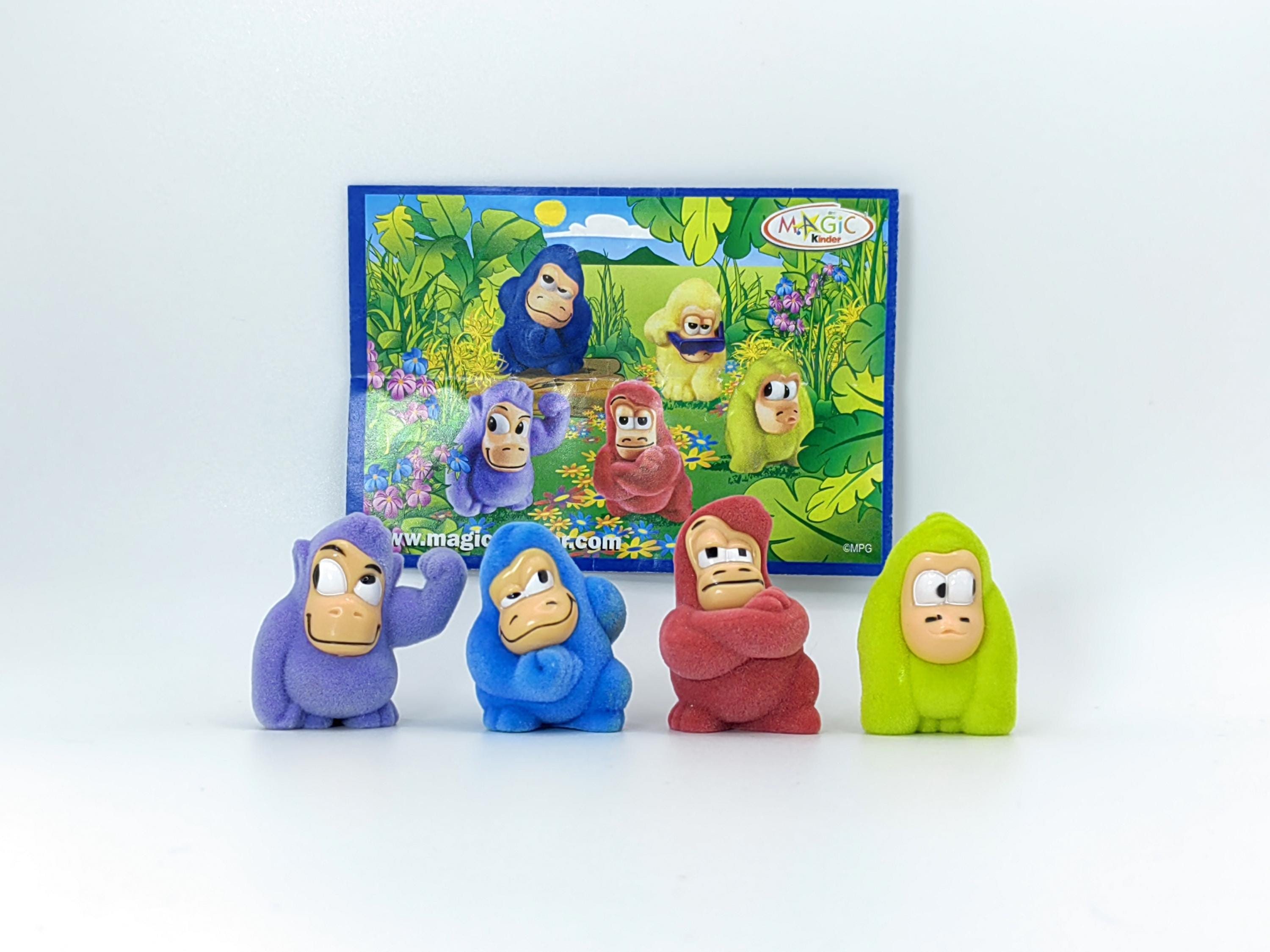 Vintage Kinder Surprise Toys, Cute Cuddly Gorilla Series - Etsy