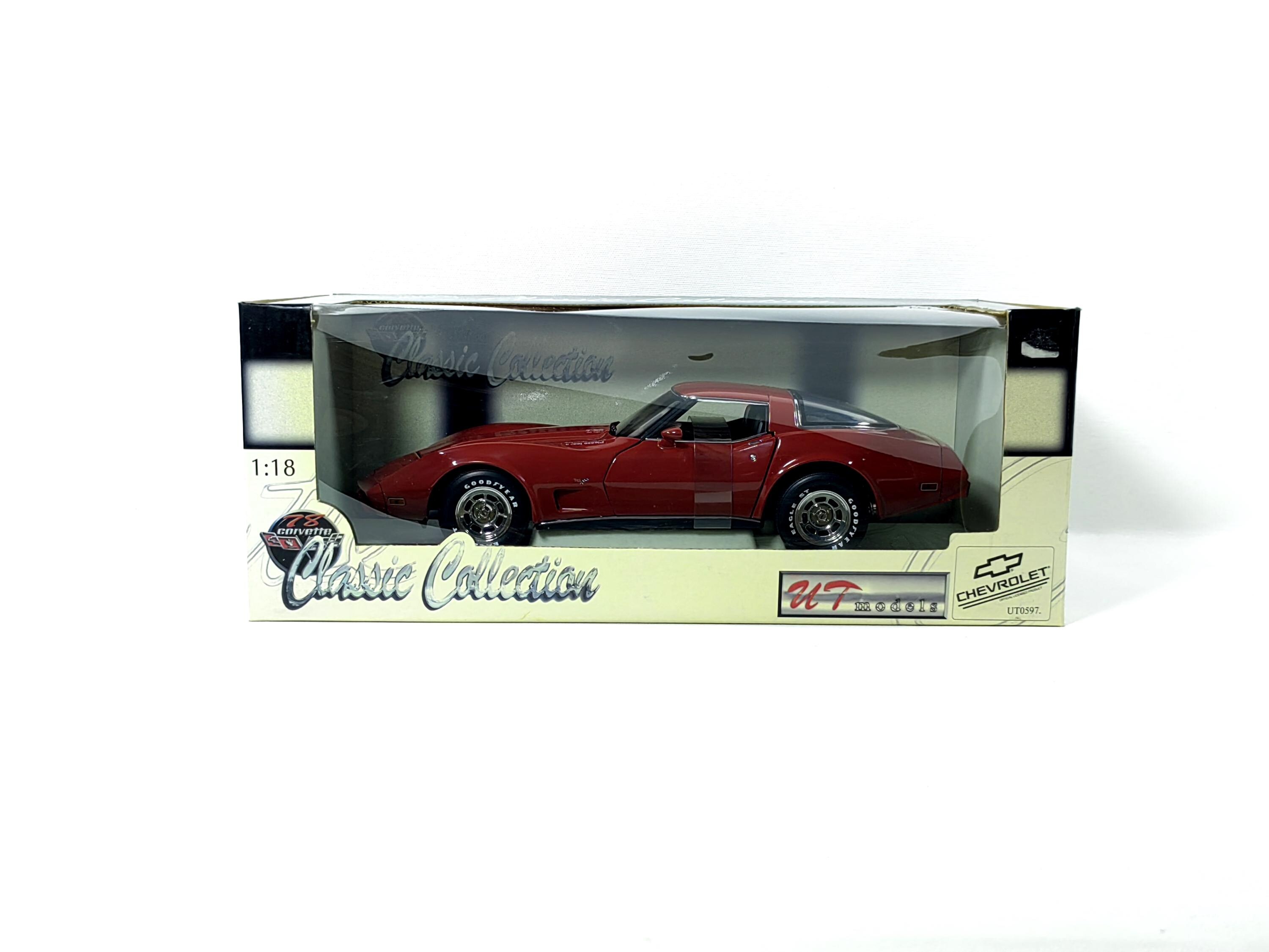 Extremely Rare Chevrolet Corvette C3 Coupe Red 1:18 UT Models