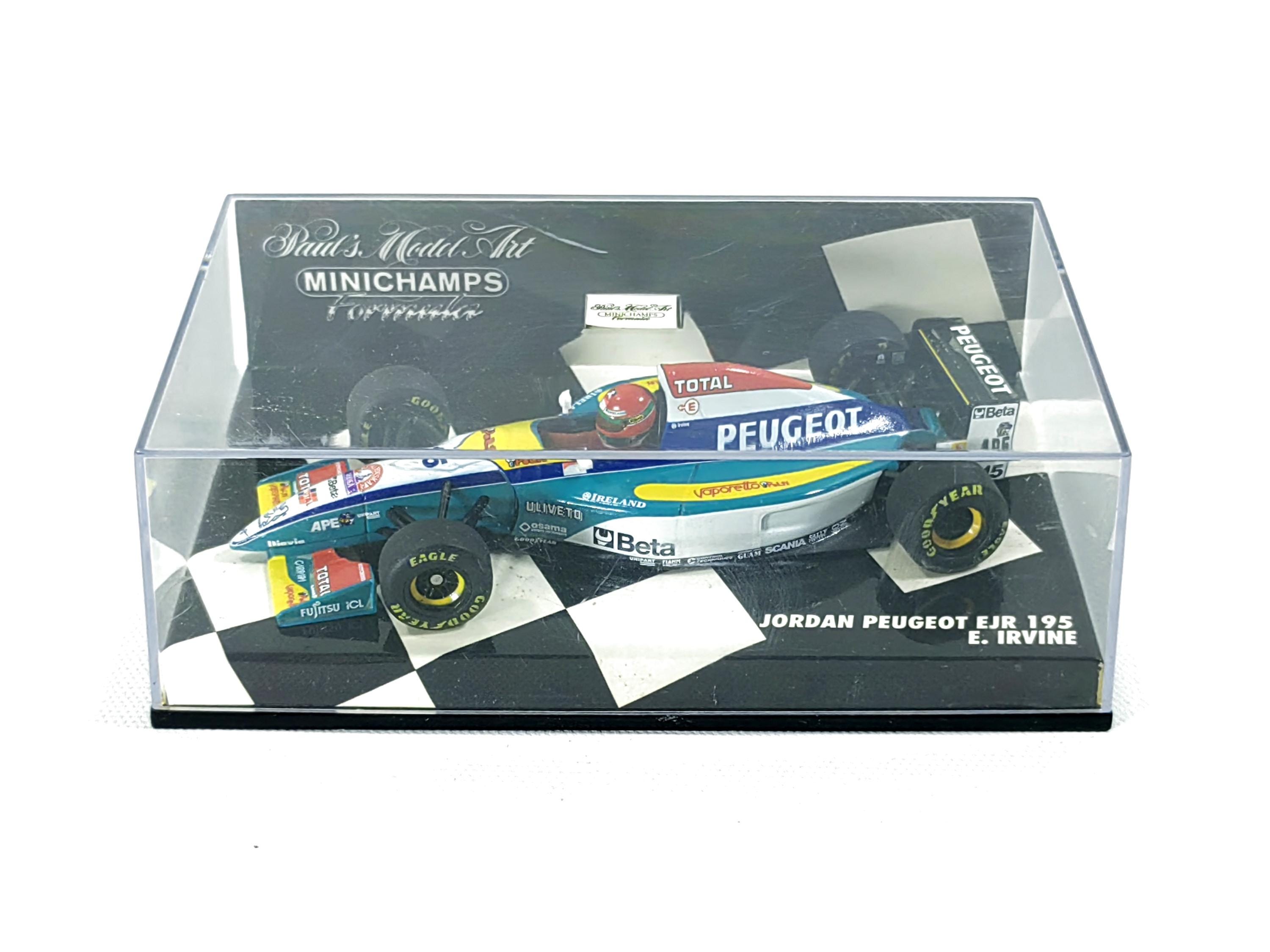 【幻の開幕初期カラー】F1 ジョーダン プジョー 195 E.アーバイン　ピンズ 1:43 ジョーダン・プジョー EJR 195 1995 エディ・アーバイン No.15 F1