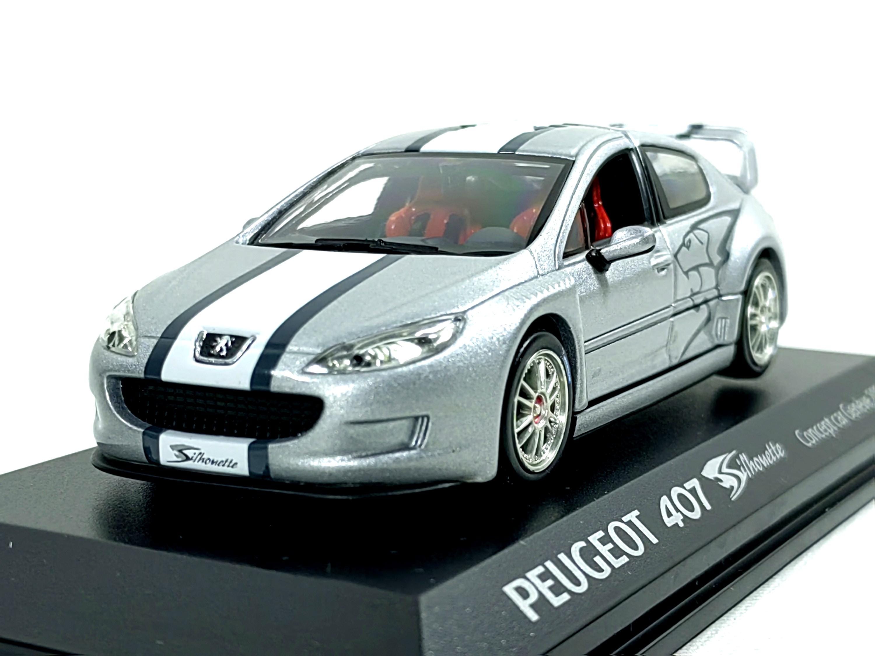 ミニカー NOREV 1/43 PEUGEOT Coupe 407 1:43 Peugeot 407 Silhouette Concept Geneva 2004 Silver Diecast