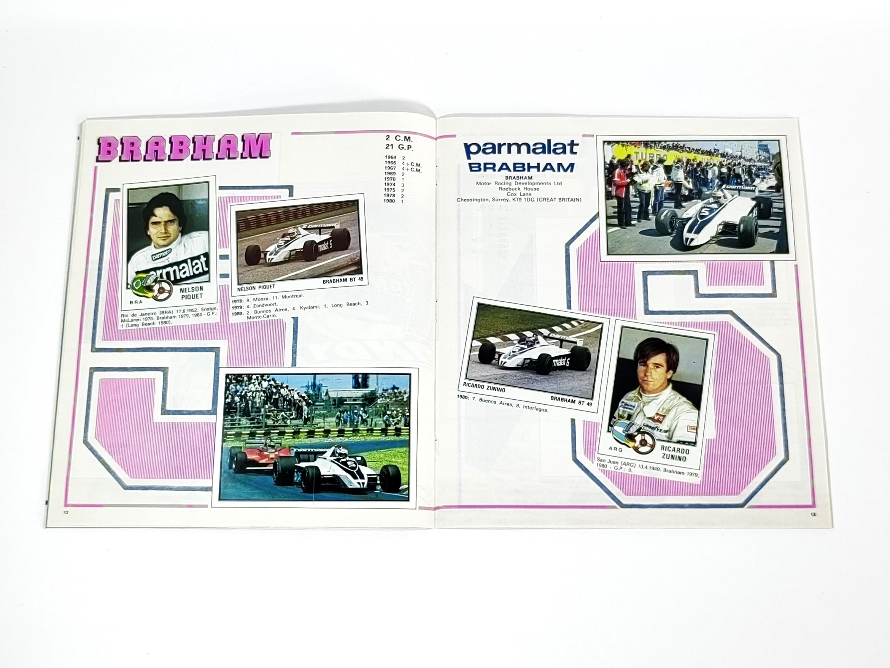 Nostalgic Gem: 1980 Panini F1 Grand Prix Full Set - Ready for Your