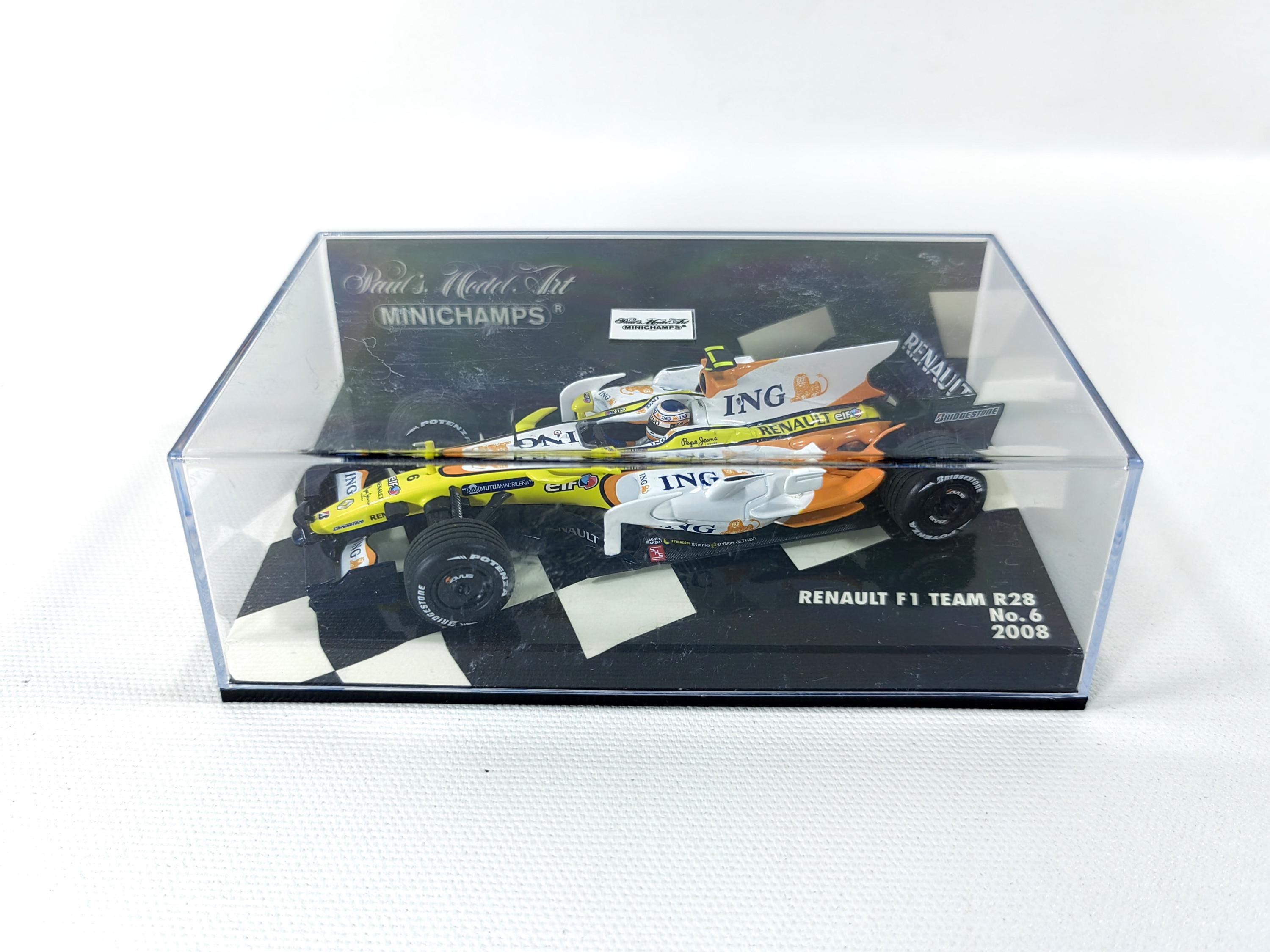 ルノー R28 F1 ミニチャンプス 1:43 ダイキャストカー - ネルソン