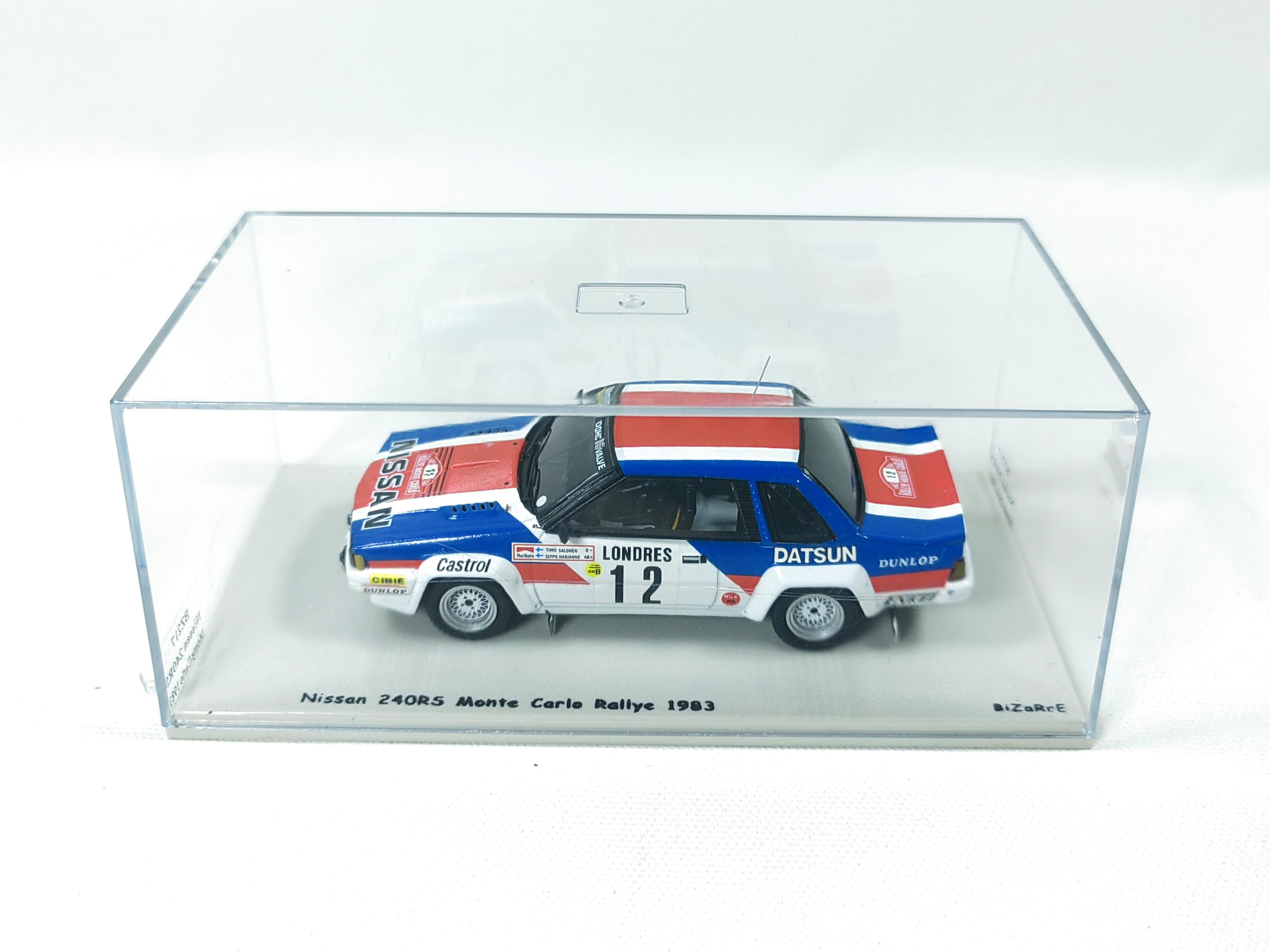 Nissan 240RS 1983 Monte Carlo Rally Resin Model Car 1:43 Bizarre