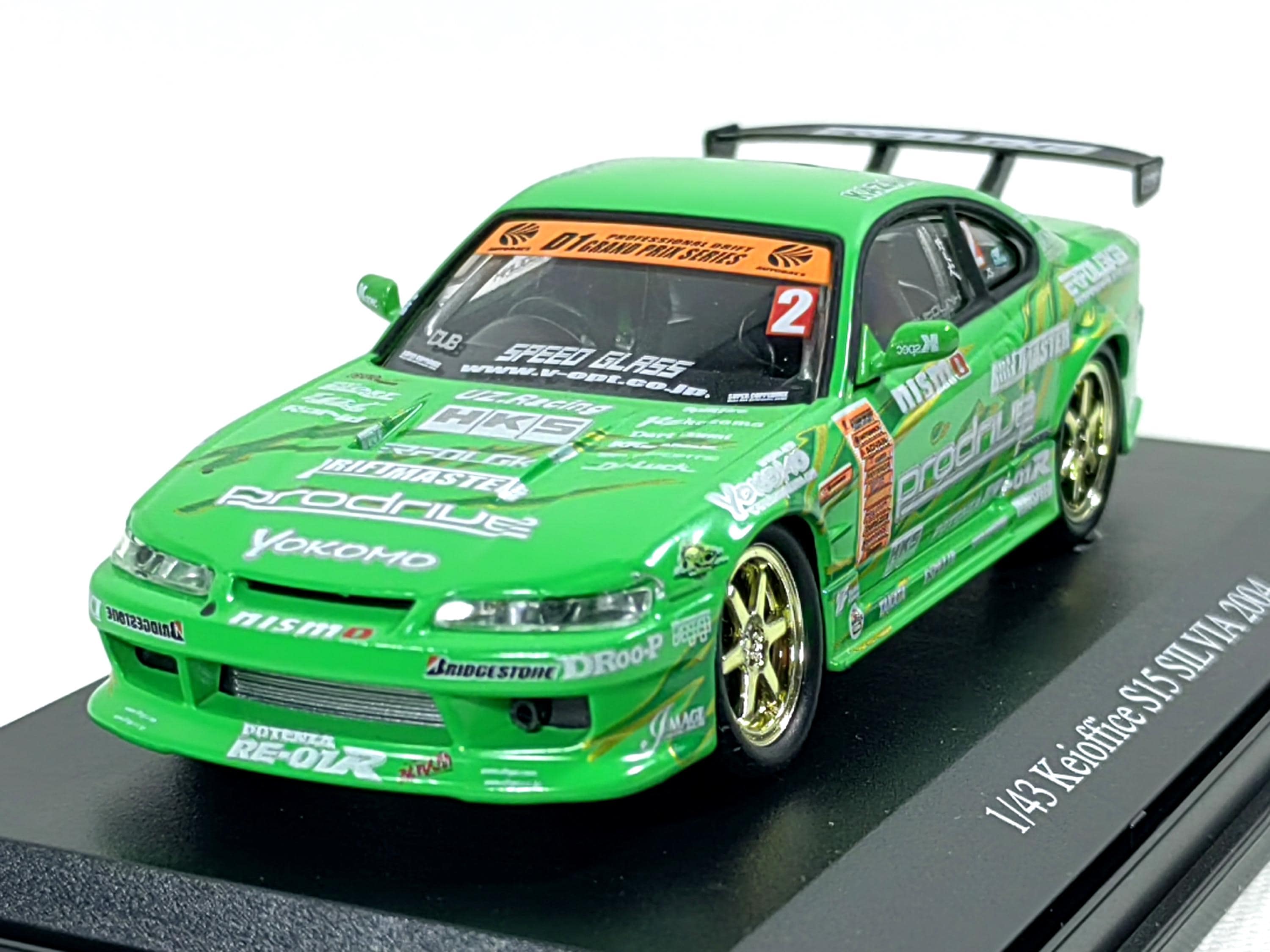 1:43 Kei Office Nissan Silvia S15 D1 Grand Prix 2004 No2 Diecast