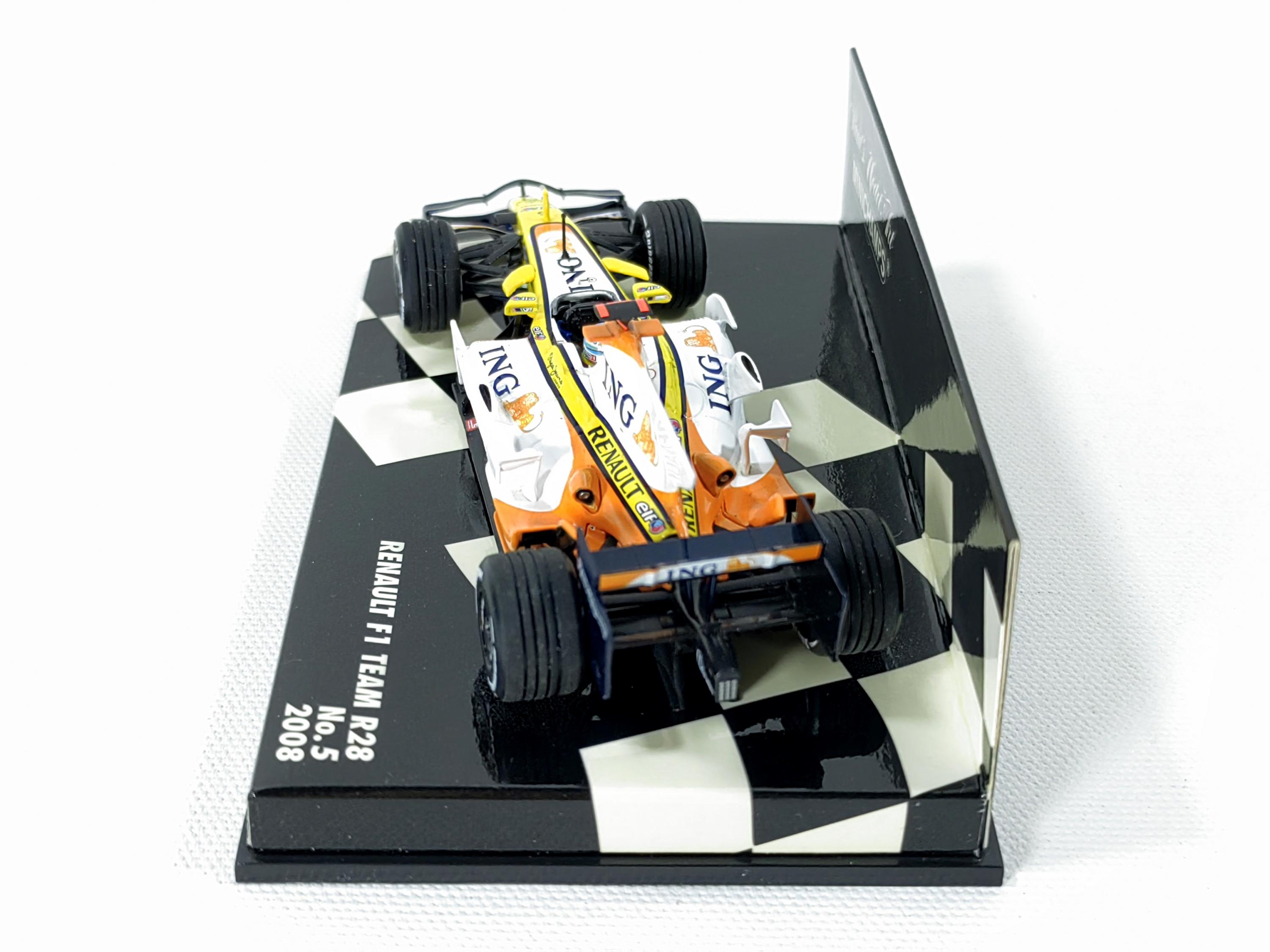ミニチャンプス 1/43 ルノー R28 F.アロンソ2008年 日本GP Rare Renault F1 R28 #5 F.alonso 2008 1:43 Minichamps #400 080005
