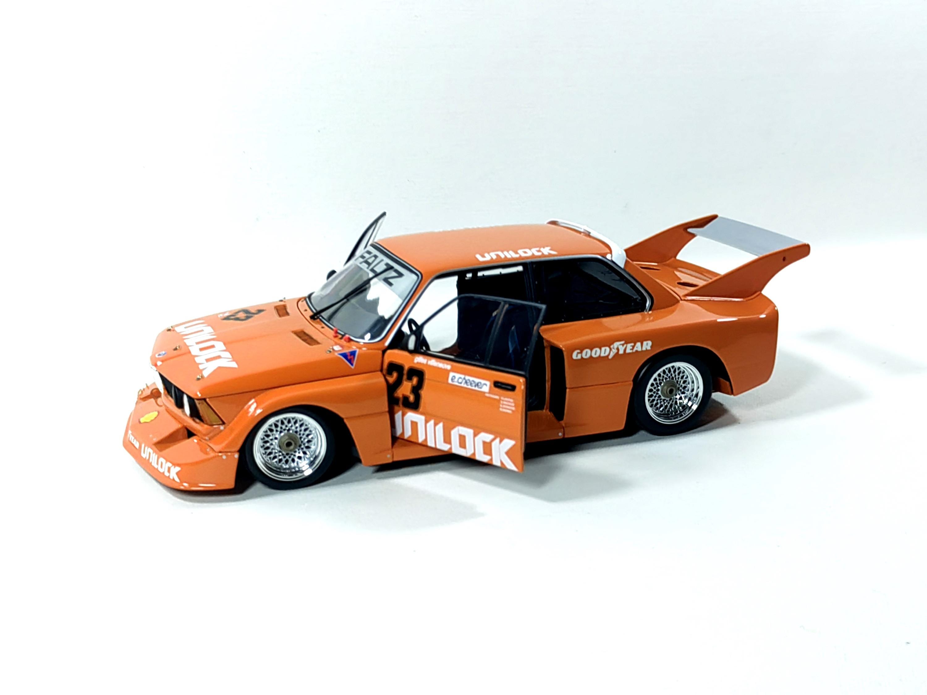 Rare 1:18 BMW 320i No23 Cheever Villeneuve Mosport 1977 Diecast