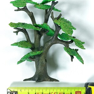 Vintage Bullyland Miniature Tree Set of 2 Handpainted Oak - Maple Scenery Models Made in Germany Eiche & Ahorn image 14