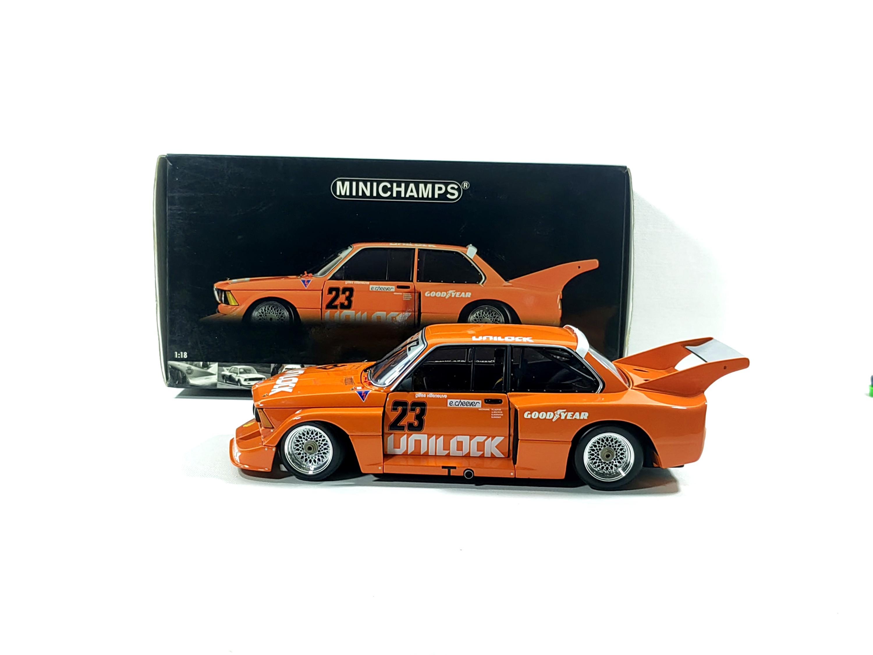 Rare 1:18 BMW 320i No23 Cheever Villeneuve Mosport 1977 Diecast