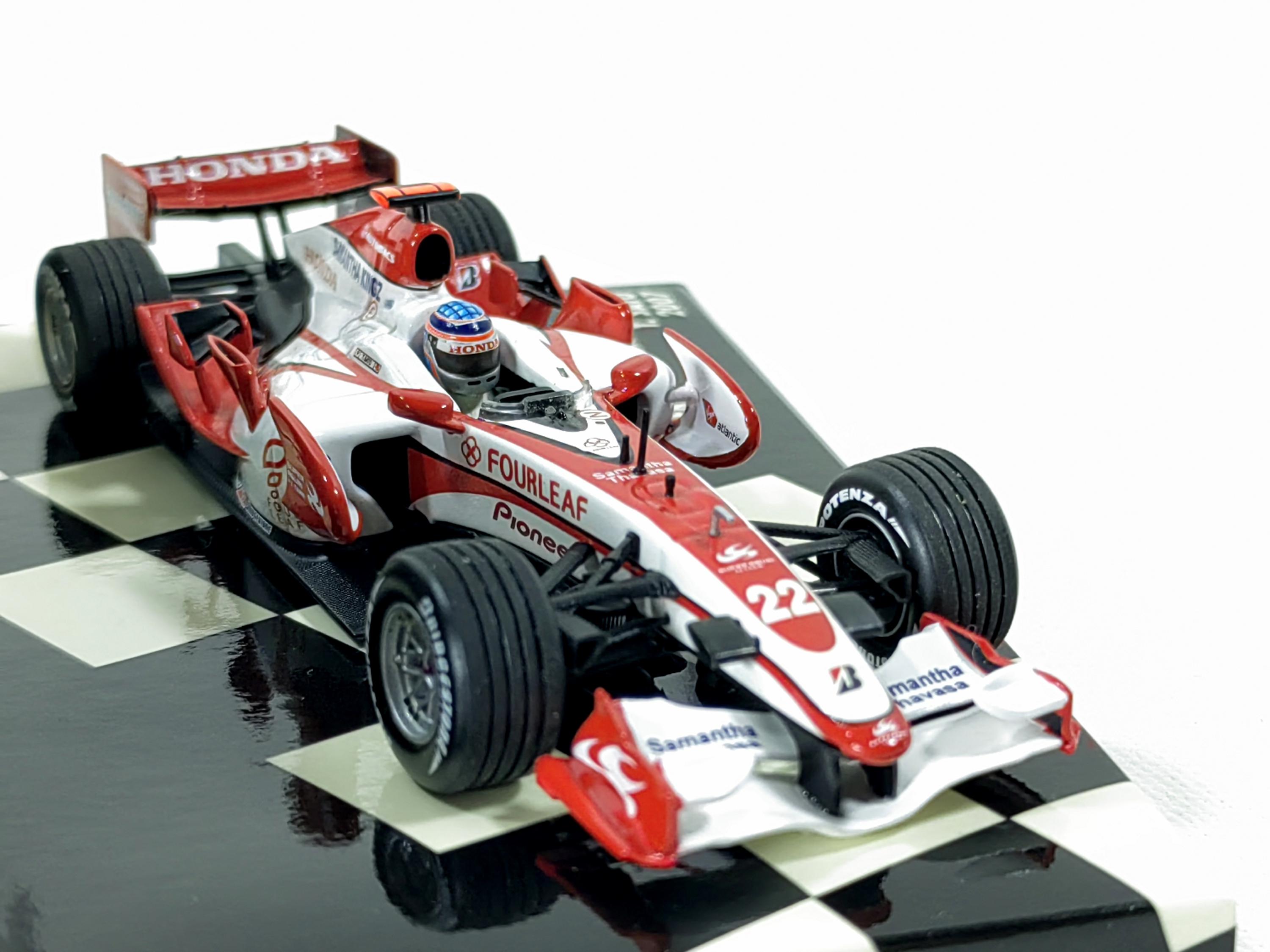 スーパー アグリ ホンダ SA07 佐藤琢磨 2007 ミニチャンプス 1:43 #400
