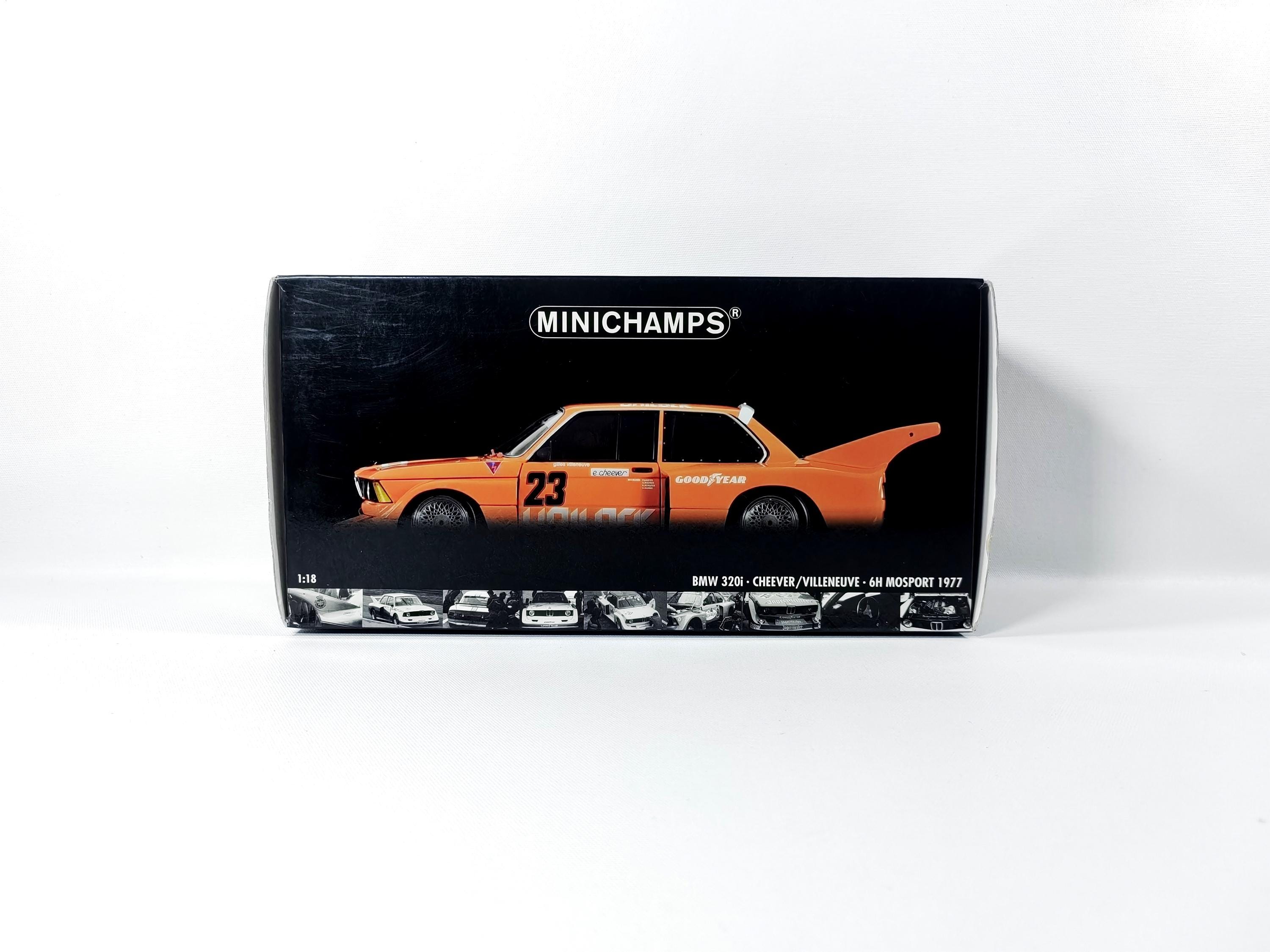 Rare 1:18 BMW 320i No23 Cheever Villeneuve Mosport 1977 Diecast