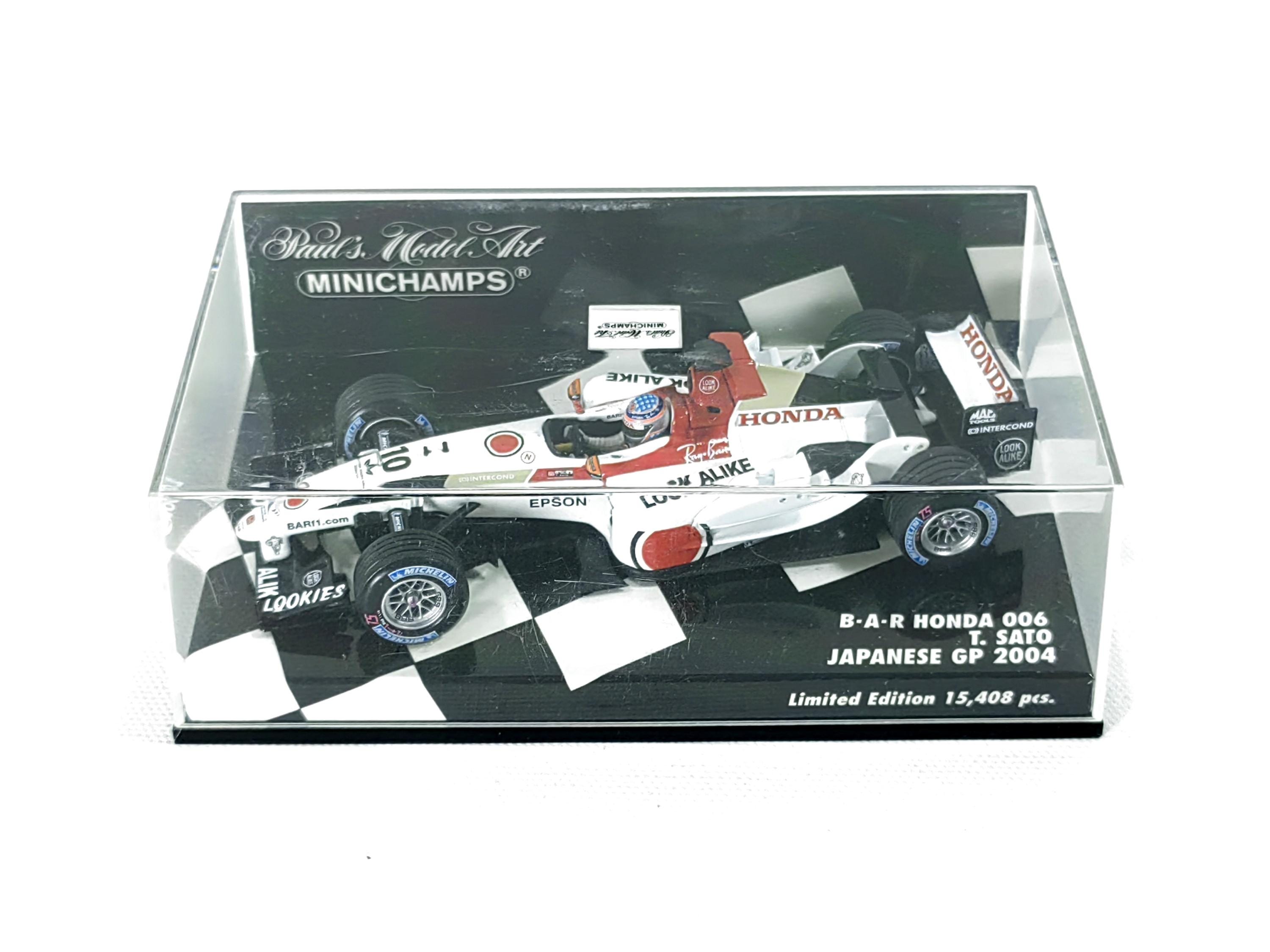 BAR Honda 006 #4 T. Sato Japanese GP 2004 1:43 Minichamps #400