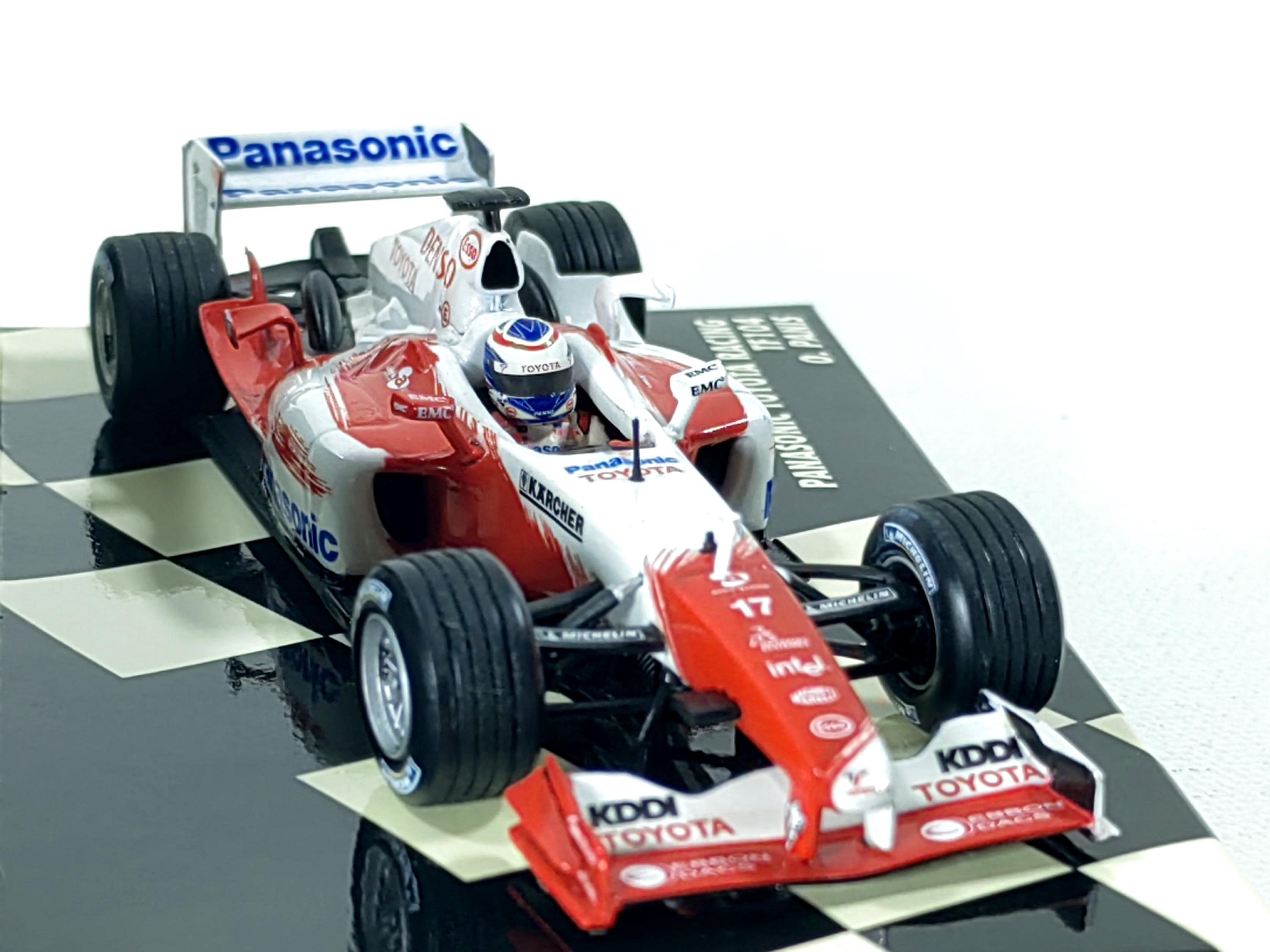 パナソニック　トヨタRacing TF104 O.Panis 1/43 Panasonic Toyota Racing TF104 #17 O. Panis 1:43 Minichamps #400