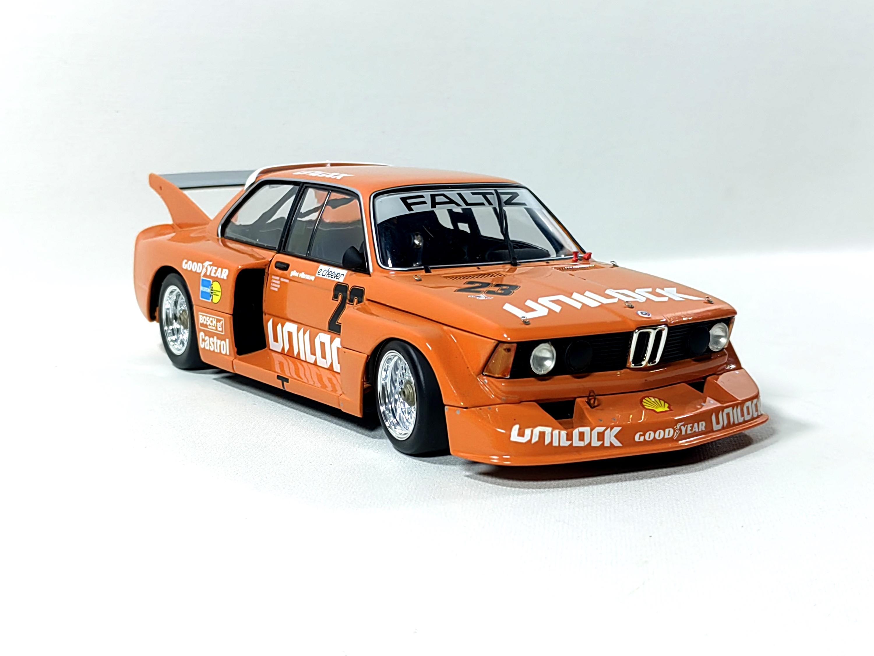 Rare 1:18 BMW 320i No23 Cheever Villeneuve Mosport 1977 Diecast