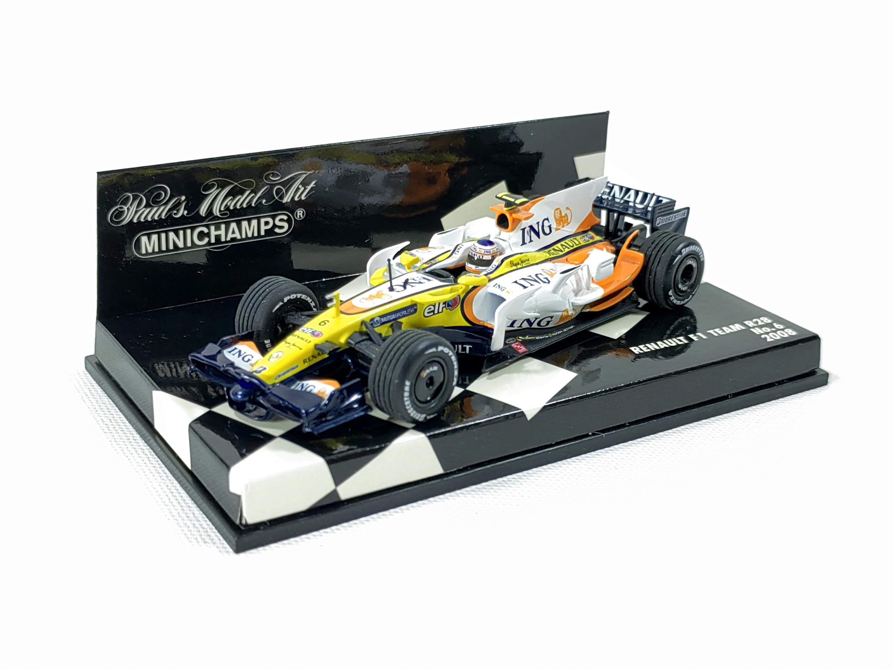 Renault R28 F1 Minichamps 1:43 Diecast Car - Nelson Piquet 2008
