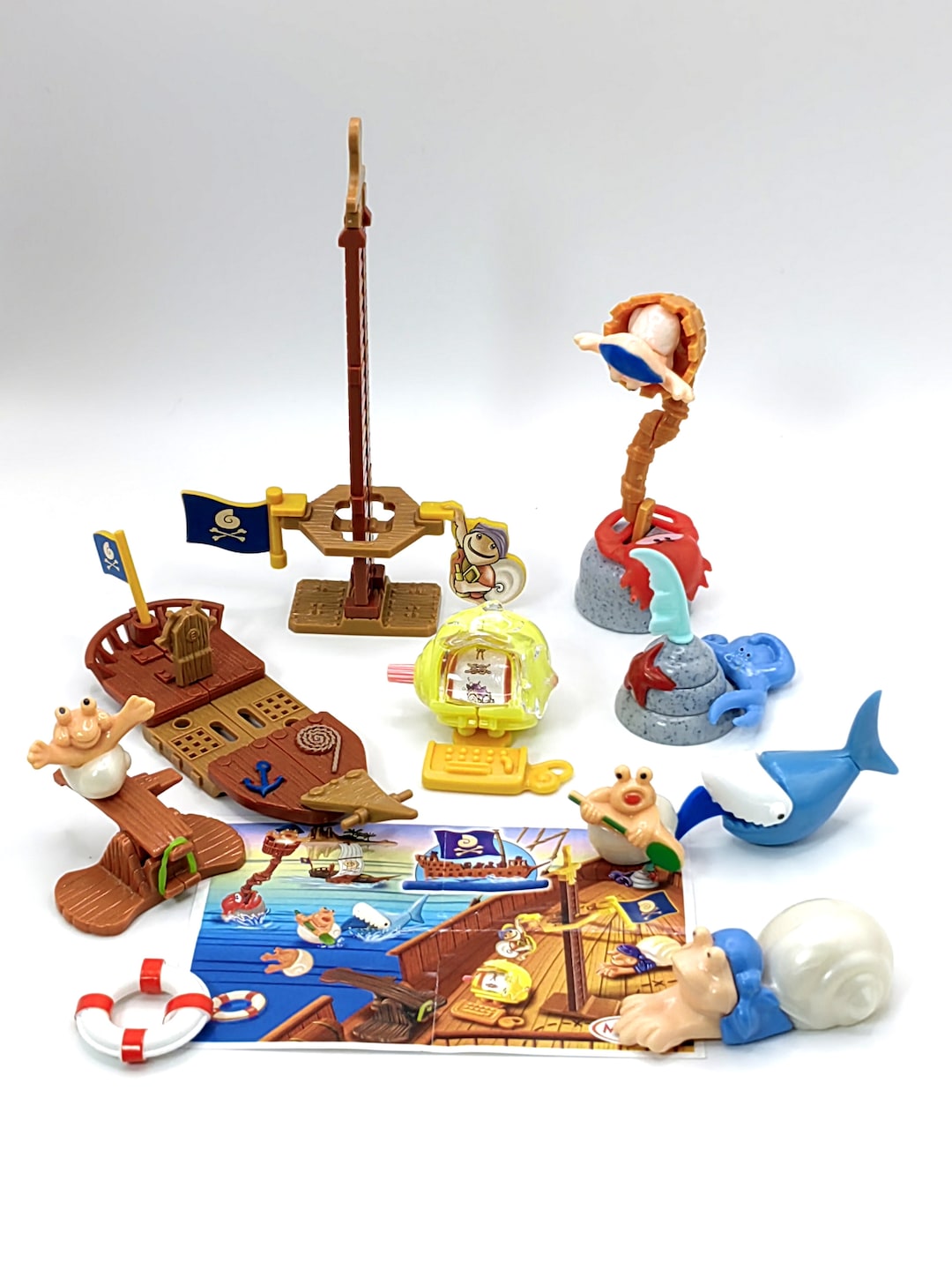 Juguetes antiguos, juguetes Kinder sorpresa, Caracol Pirata N3 México