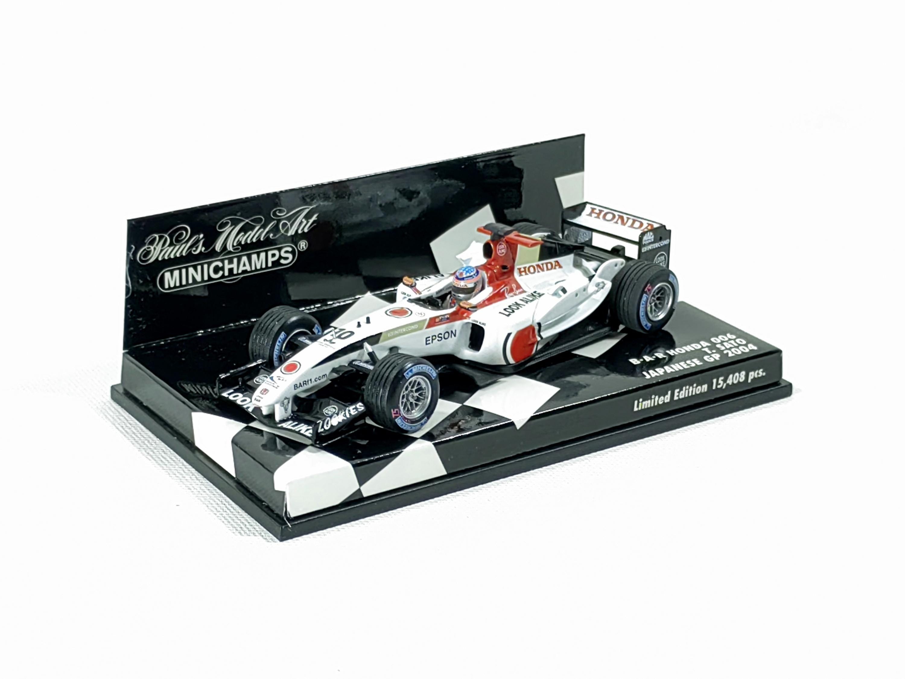 ミニチャンプス　BAR HONDA 006 T.SATO Bar Honda 006 Japan GP Formula 1 2004 (T. Sato) 1:43