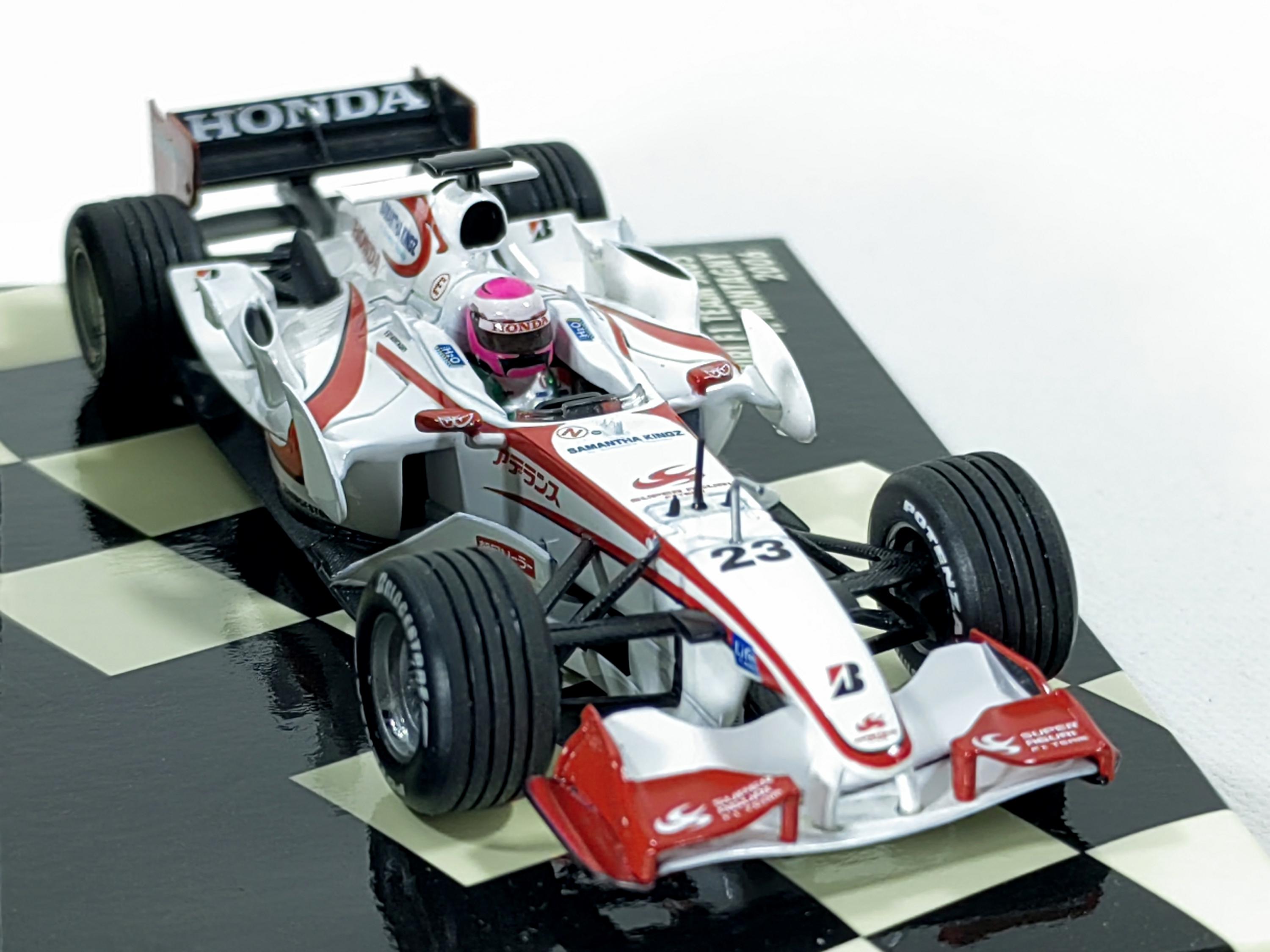 Rare 1:43 Super Aguri F1 Team Honda SA05 2006 Franck Montagny No23
