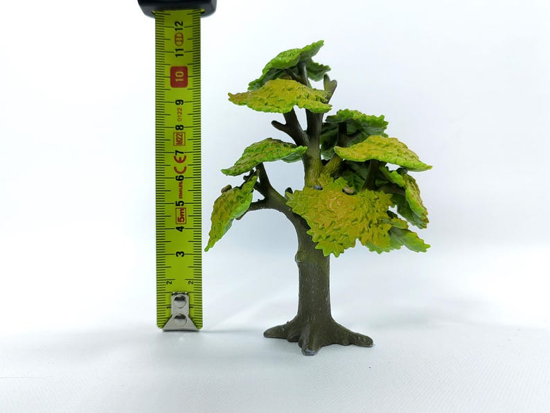 Vintage Bullyland Miniature Tree Set of 2 Handpainted Oak - Maple Scenery Models Made in Germany Eiche & Ahorn image 9