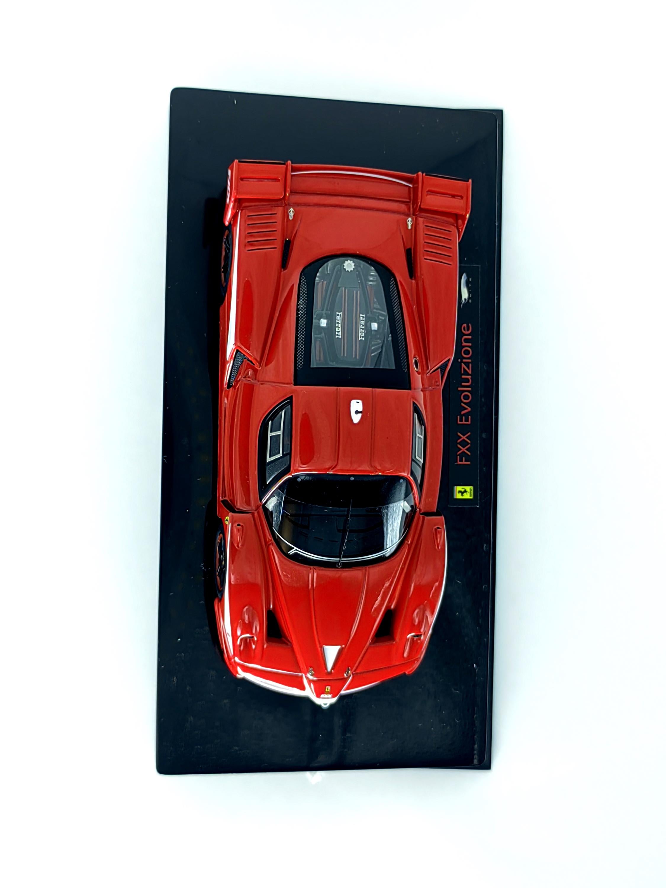 1:43 Ferrari FXX Evoluzione Rosso Corsa Diecast, Hot Wheels Elite