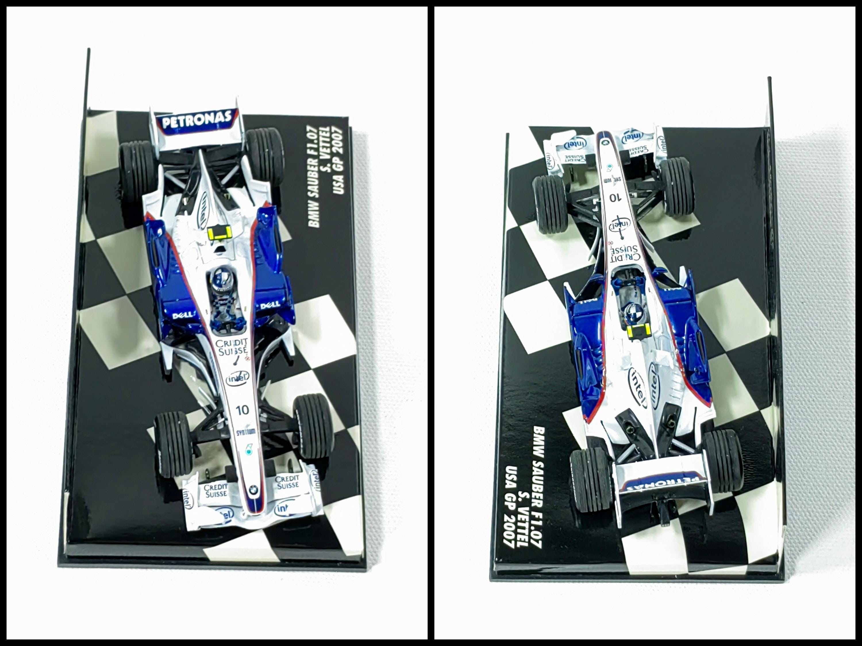 Vettel BMW Sauber F1.07 - 2007 USA GP Minichamps 1:43 Diecast