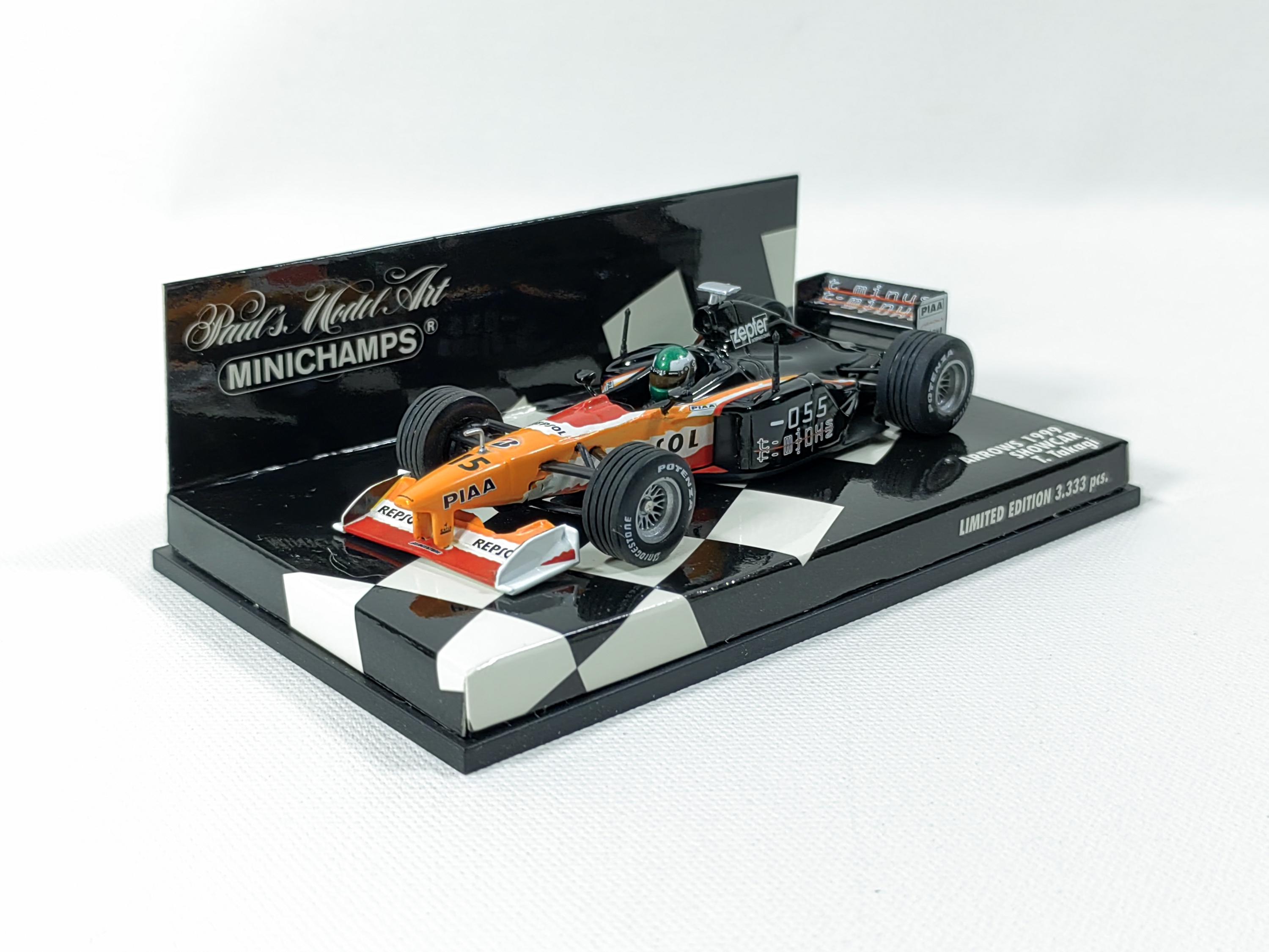 ARROWS 1999 SHOWCAR T高木虎之介 限定版 1:43 TWRアローズショーカー 1999 高木虎之介 No.15 F1 ミニチャンプス
