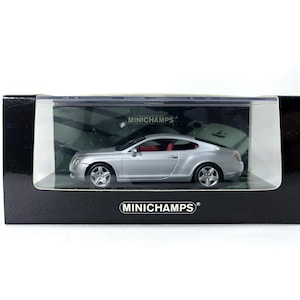 Bentley Continental GT Silver 1:43 Minichamps #436 139020 Miniature car collector&#39;s item