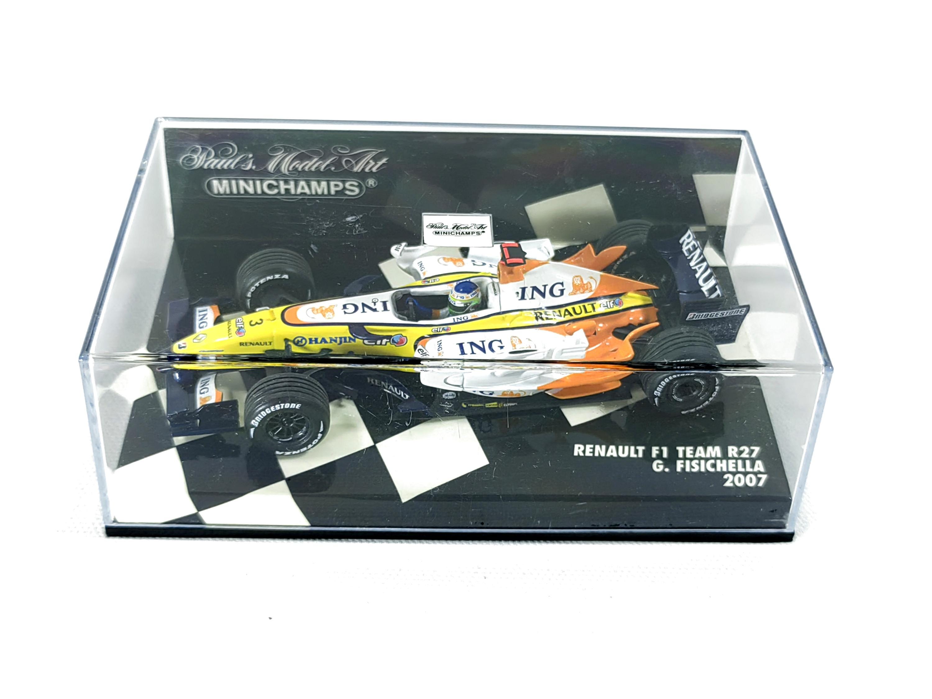 F1 renault r27 giancarlo fisichella de 2007 au 1/18 scale k6631 - Collection