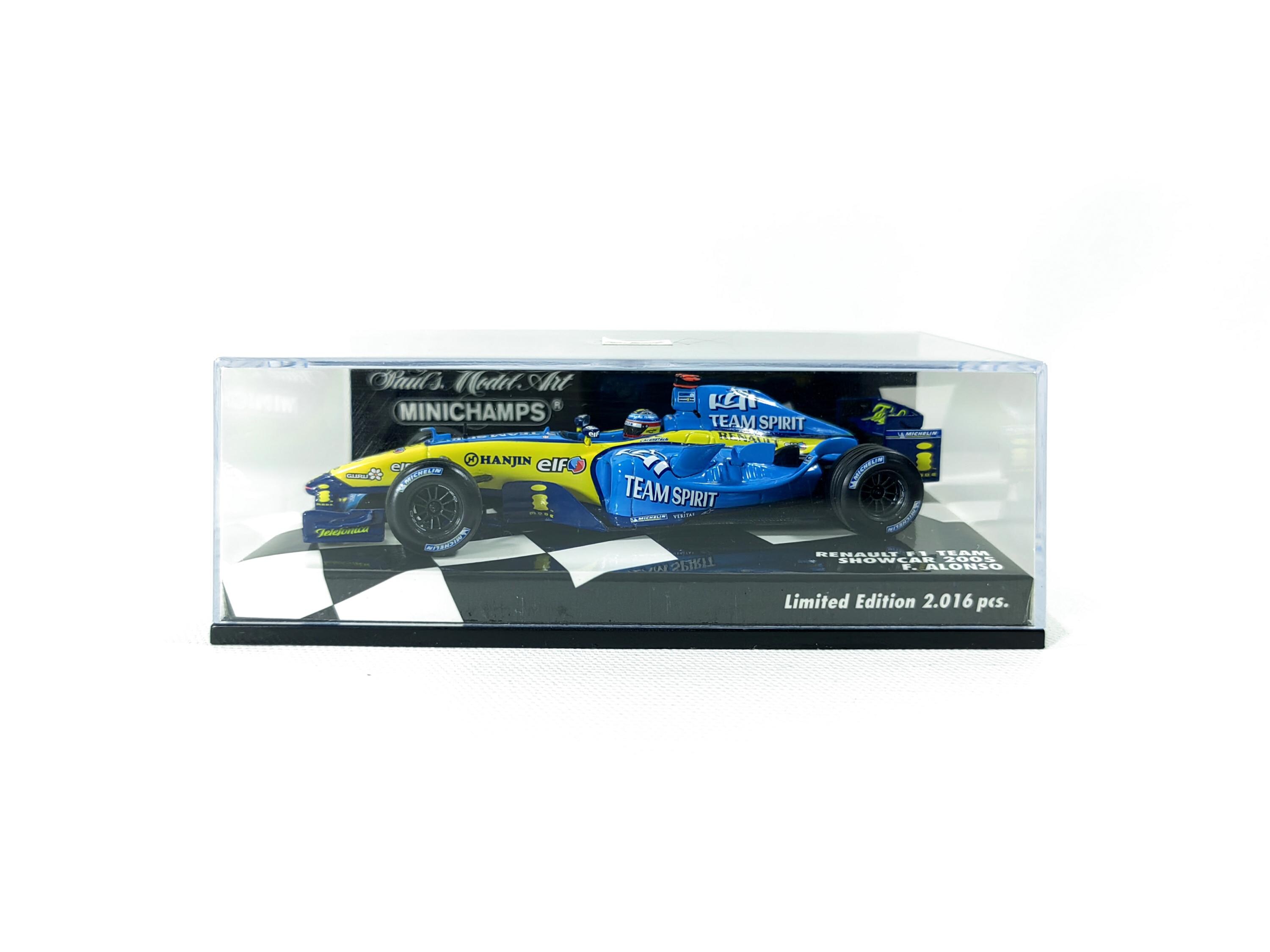 ミニカー MINICHAMPS Renault F1 Showcar 2005 Renault R25 Fernando Alonso Show Monaco 2005 Minichamps 1:43 #400
