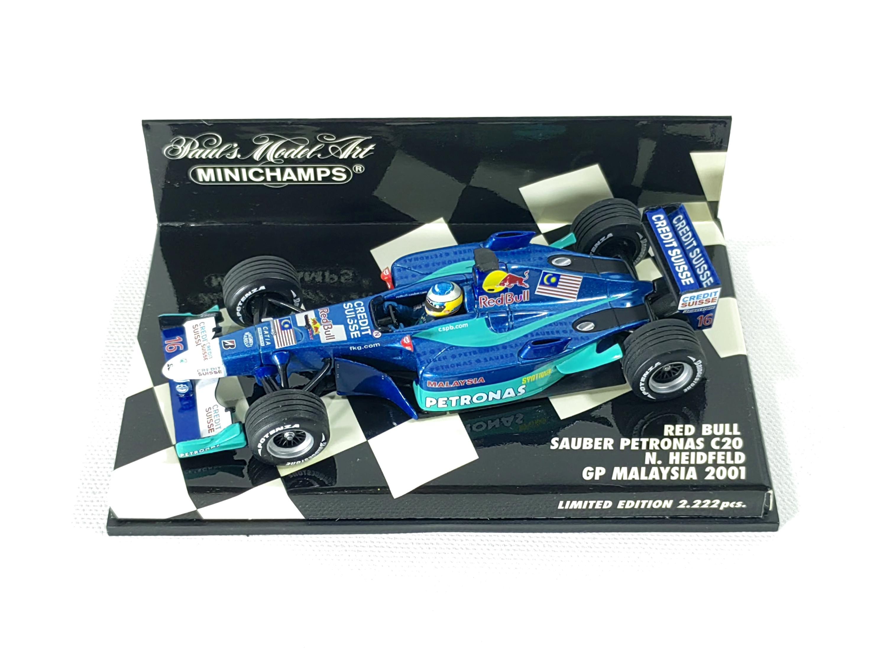 Sauber Petronas C20 Nick Heidfeld Malaysia 2001 Minichamps F1 1:43