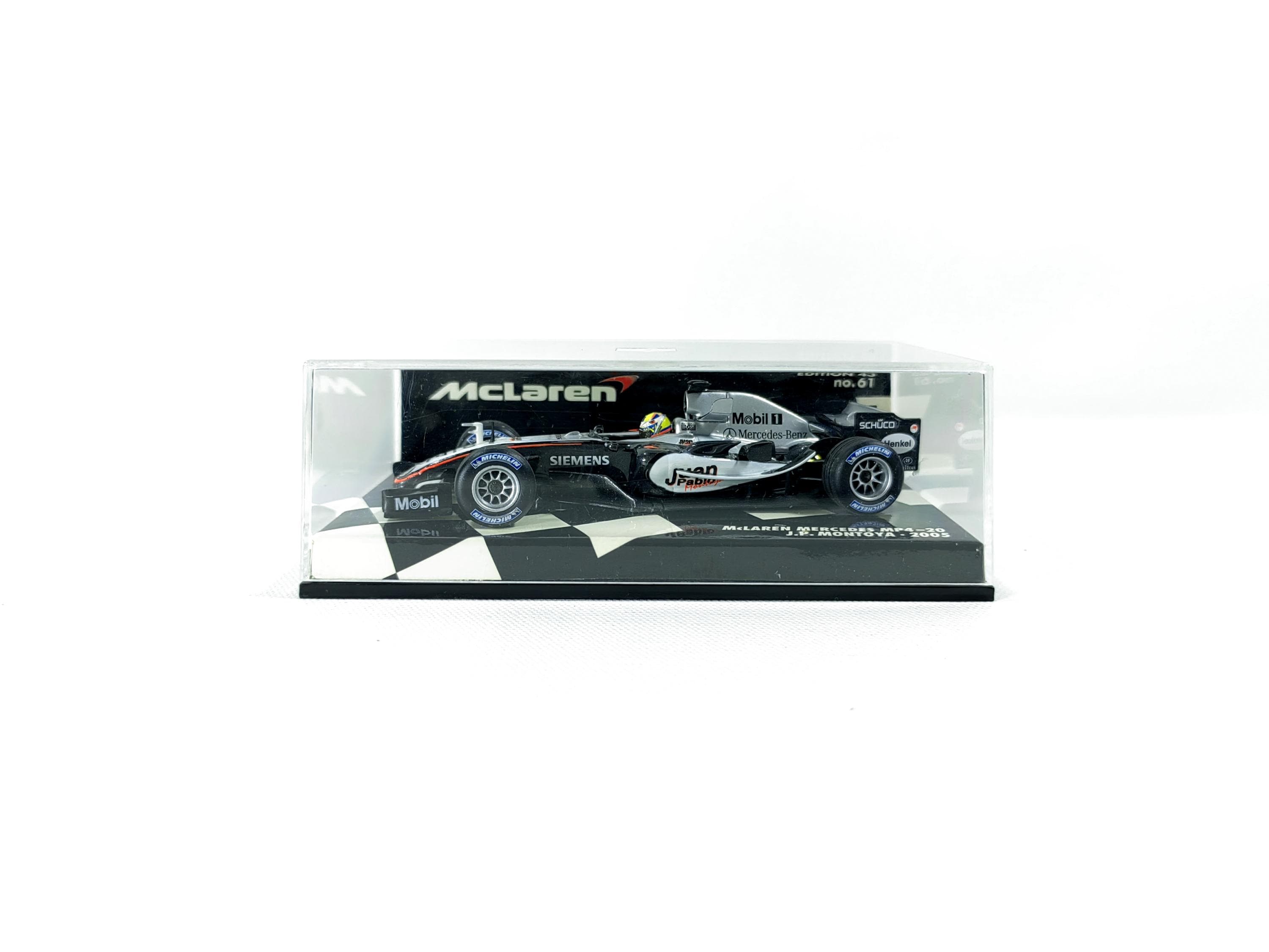 RARE Mclaren Mercedes MP4-20 Juan Pablo Montoya 2005 Minichamps