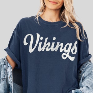 Vikings Shirt Vikings Game Day TshirtVikings Comfort Colors T Shirt Vikings Tee for Women Vikings Spirit Wear