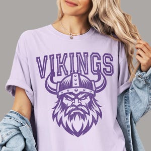 Vikings Shirt Vikings Comfort Colors Vikings Game Day Tee for Women Vikings Spirit Wear