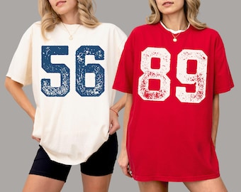 Baseball number shirt Sports Number Tshirt Baseball tee Comfort Colors Custom sports number t shirt Football Number Shirt