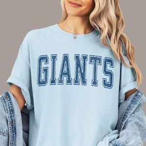 Giants Shirt Giants Game Day Tshirt Giants Comfort Colors T Shirt Giants Tee for Women Giants Spirit Wear Kids Giants Mascot