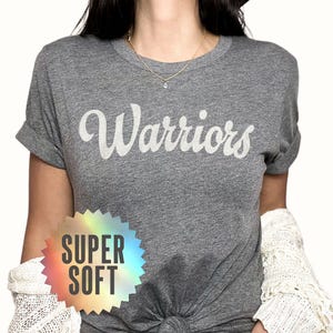 Warriors Shirt Soft Warriors Tshirt Warriors Game Day Tee Warriors T Shirt For Women Warriors Spirit Wear Warriors Triblend T-Shirt