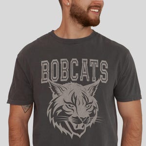 Bobcats Shirt Mens Bobcats Comfort Colors Tshirt Bobcats Game Day Tee Bobcats Spirit Wear Bobcats Kids T Shirt Bobcats Mascot Bobcats Sports