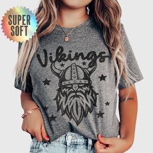 Vikings Shirt Vikings Tshirt Women&#39;s Vikings Tee Vikings Game Day Apparel Vikings Spirit Wear