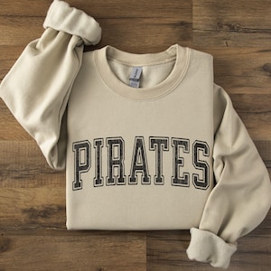 Pirates Sweatshirt Pirates Hoodie Pirates Game Day Pirates Crewneck Pirates Spirit Wear Pirates Team Pirates Mascot
