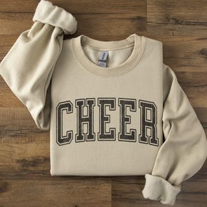 Cheer Sweatshirt Cheerleader Hoodie Cheerleading Spirit Wear Cheer Squad Gear Cheer Mom Cheer Dad