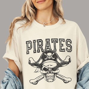 Pirates Shirt Pirates Comfort Colors Pirates Game Day Tee for Women Pirates Spirit Wear Kids Youth Sizes