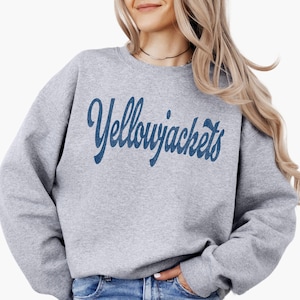 Yellowjackets Sweatshirt Yellowjackets Hoodie Yellowjackets Game Day Yellowjackets Crewneck Yellowjackets Spirit Wear Yellowjackets Team