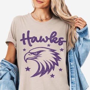 Hawks Shirt Hawks Game Day Hawkss Spirit Wear Hawks Tshirt Womens Hawks T Shirt for Kids Hawks Youth Tee