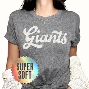 Giants Shirt Soft Giants Tshirt Giants Game Day Tee Giants T Shirt For Women Giants Spirit Wear Giants Triblend T-Shirt