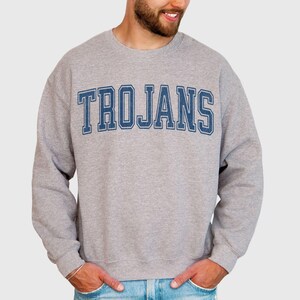 Trojans Sweatshirt Trojans Hoodie Trojans Game Day Trojans Crewneck Trojans Spirit Wear Trojans Team Trojans Mascot