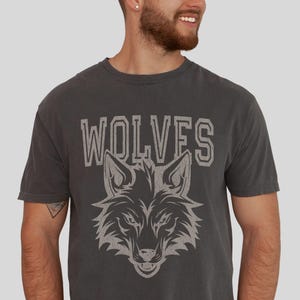 Wolves Shirt Wolves Comfort Colors T Shirt Wolves Game Day Tshirt Wolves Spirit Wear Wolves Kids Tee Wolves Sports T-shirt Youth Sizes