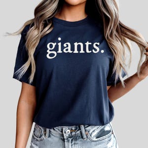 Giants Tshirt Womens Giants Shirt Bella Canvas Giants Tee Minimalist Giants Game Day Giants Spirit Wear Cute Giants Tee