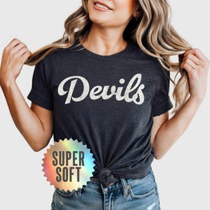 Devils Tshirt Devils Shirts Womens Devils Tee Devils Spirit Wear Devils Game Day Apparel