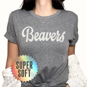 Beavers Shirt Soft Beavers Tshirt Beavers Game Day Tee Beavers T Shirt For Women Beavers Spirit Wear Beavers Triblend T-Shirt