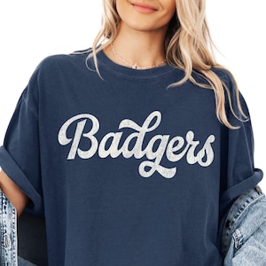 Badgers Shirt Badgers Game Day Tshirt Badgers Comfort Colors T Shirt Badgers Tee for Women Badgers Spirit Wear