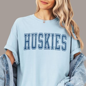 Huskies Shirt Huskies Game Day Tshirt Huskies Comfort Colors T Shirt Huskies Tee for Women Huskies Spirit Wear Kids Huskies Mascot
